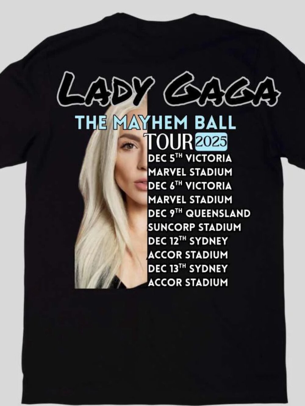 Lady Gaga Tour Graphic Fan T-Shirt 159